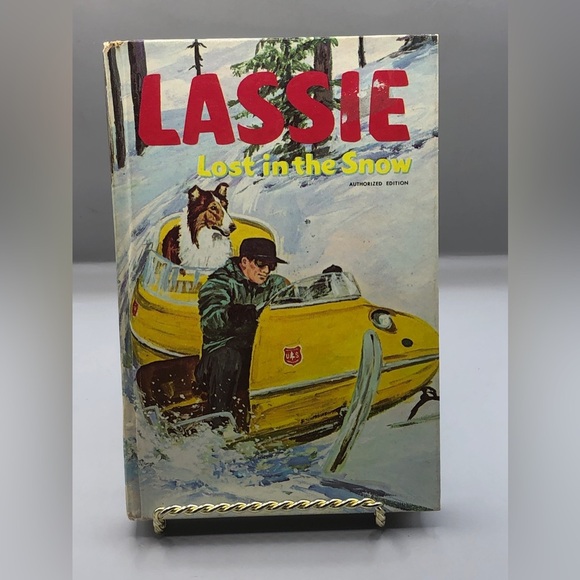 1969 “Lassie Lost in the Snow” , by Steve Frazee.  Hardcover Book - Picture 1 of 9
